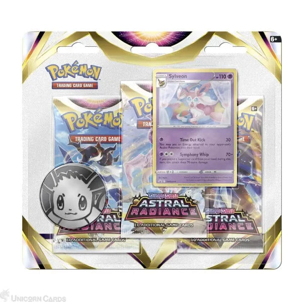 Pokemon TCG: Astral Radiance Blister :: 3 Booster Packs, Coin & Sylveon Promo Card