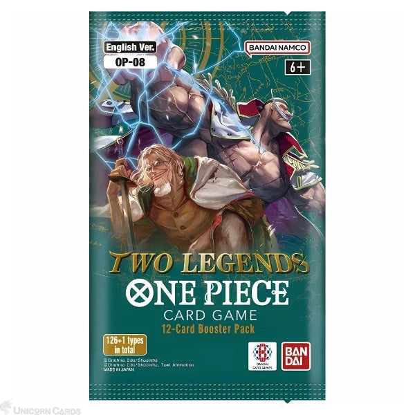 One Piece Card Game: Two Legends Booster Pack (OP-08) single booster pack