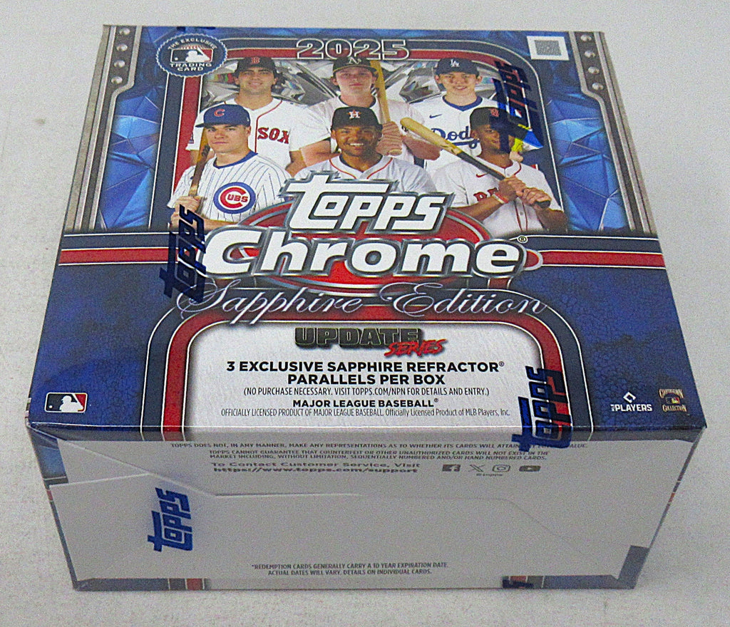 2025 Topps Chrome Baseball Update Series Sapphire Edition Box (Hobby) (8/4)