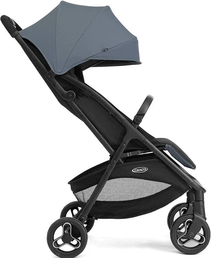Graco Miravi Compact Stroller – Stormy Blue Lightweight Foldable Pushchair