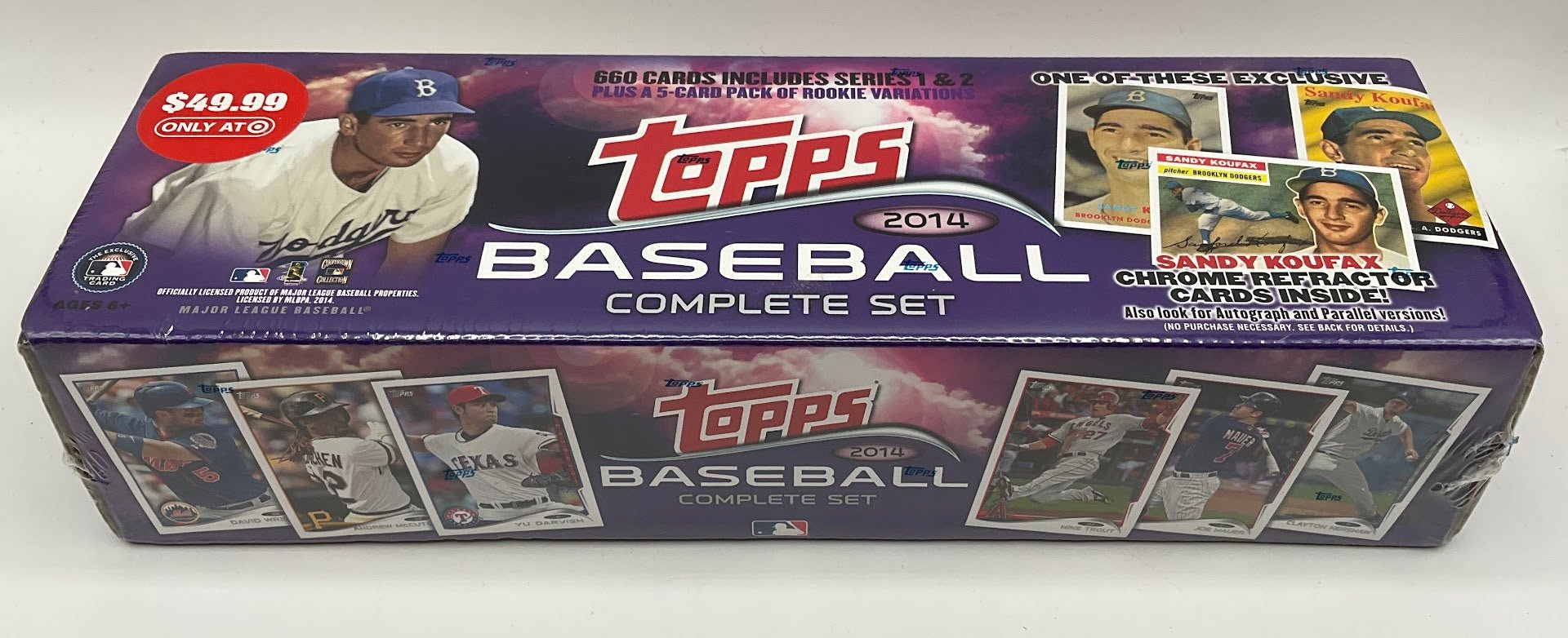 2014 Topps Baseball Series 1 & 2 Factory Set with Sandy Koufax Chrome Refractors