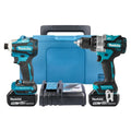 Makita DLX2455TJ 18V Combi Impact Driver 2 x 5Ah Batteries Charger Case Gold
