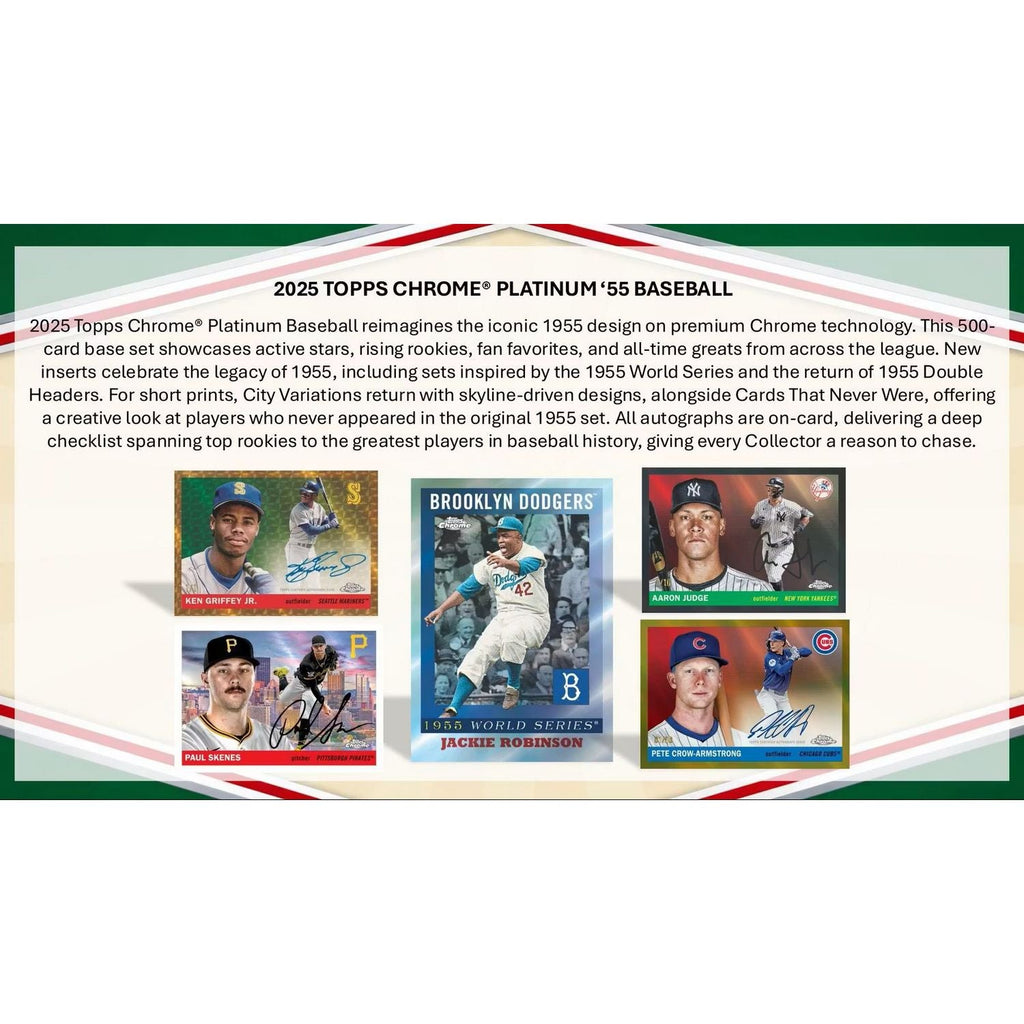 2025 Topps Chrome Platinum '55 Baseball Blaster Box
