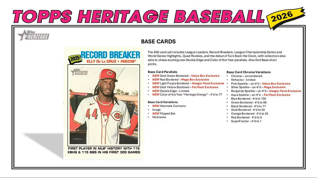 2026 Topps Heritage Baseball Blaster Box