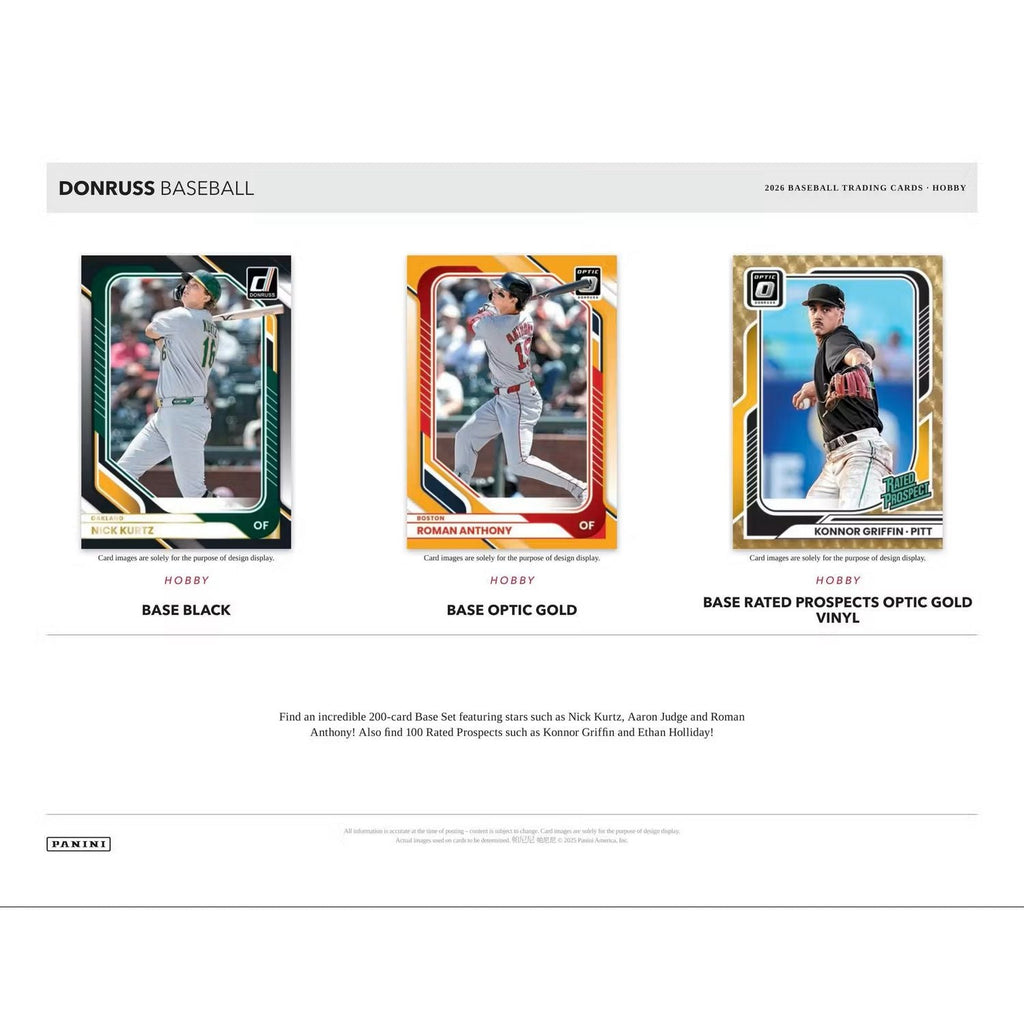 2026 Panini Donruss Baseball Hobby Box