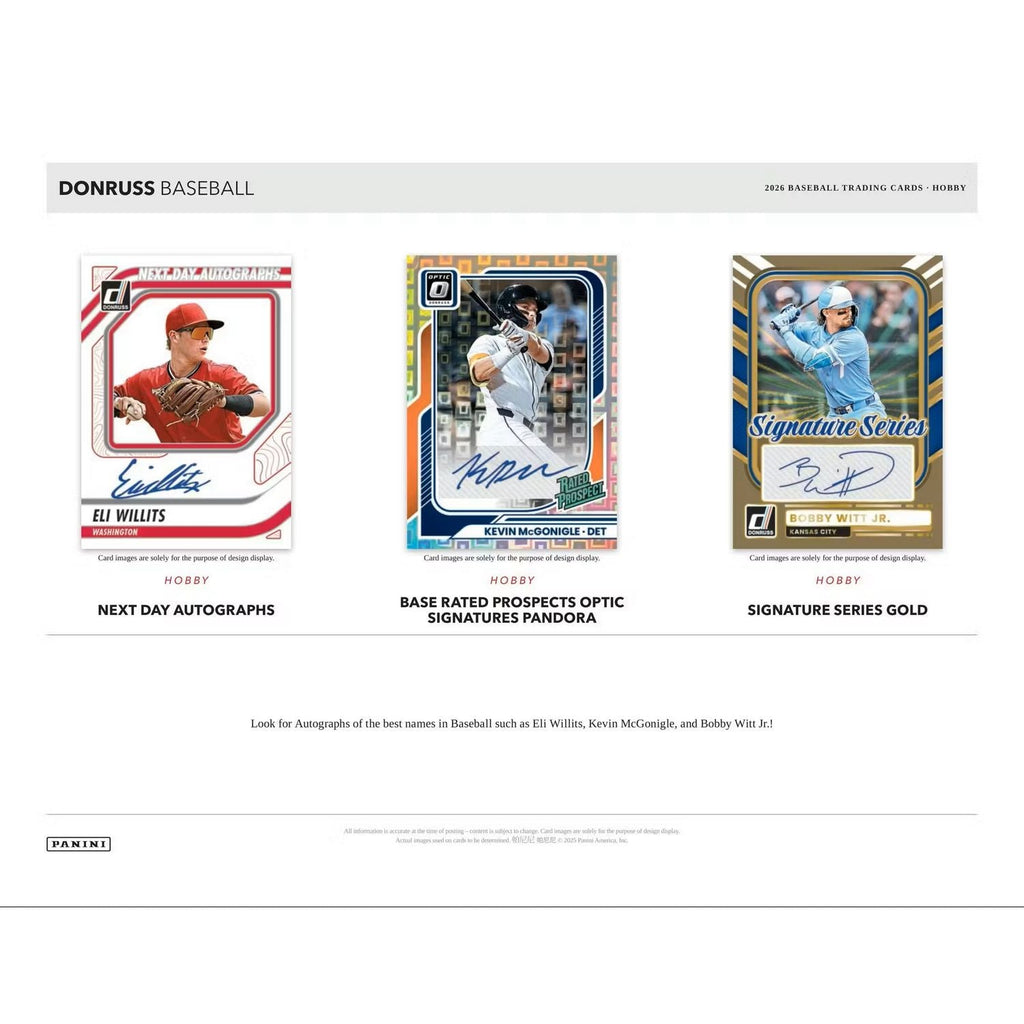 2026 Panini Donruss Baseball Hobby Box
