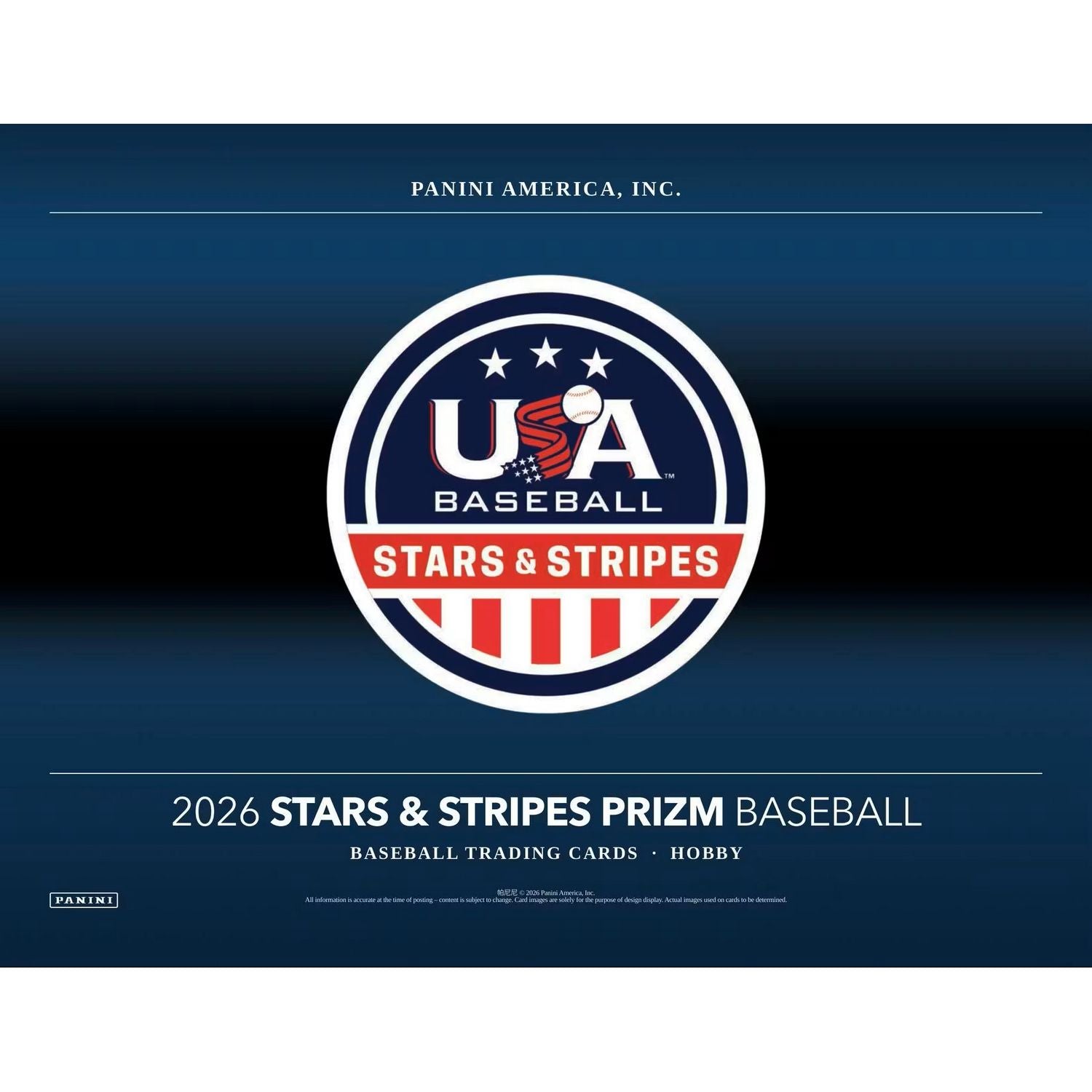 2026 Panini Stars & Stripes Prizm Baseball Hobby Box