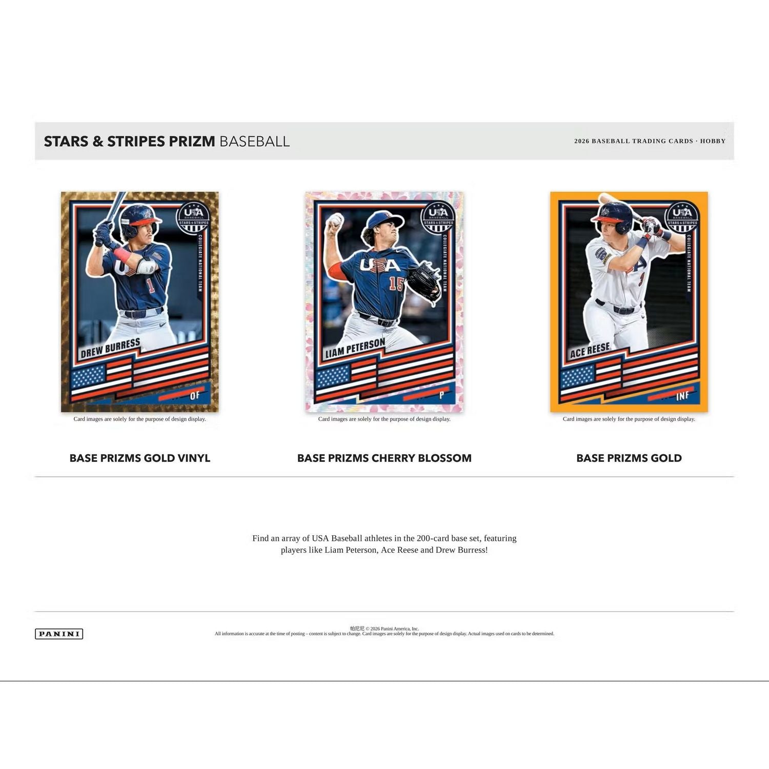 2026 Panini Stars & Stripes Prizm Baseball Hobby Box