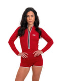 Beachbum Quick Dry Low-Leg Springsuit – Chilly Red