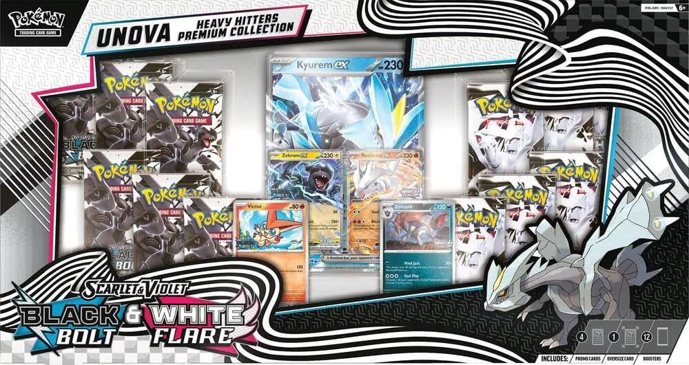 Pokémon TCG Black Bolt & White Flare Unova Heavy Hitters Premium Collection