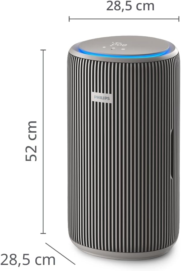 Philips AC3210/12 Luftreiniger 130m² – SilentWings 15dB, HEPA 99,97%, ECARF, CADR 500m³/h, Air+ App, Beige