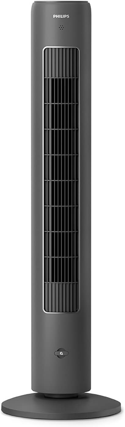 Philips CX5533/11 Turmventilator 104,8cm – 2230m³/h, 3 Modi, 26-46dB, Aroma-Diffuser, 40W, Grau
