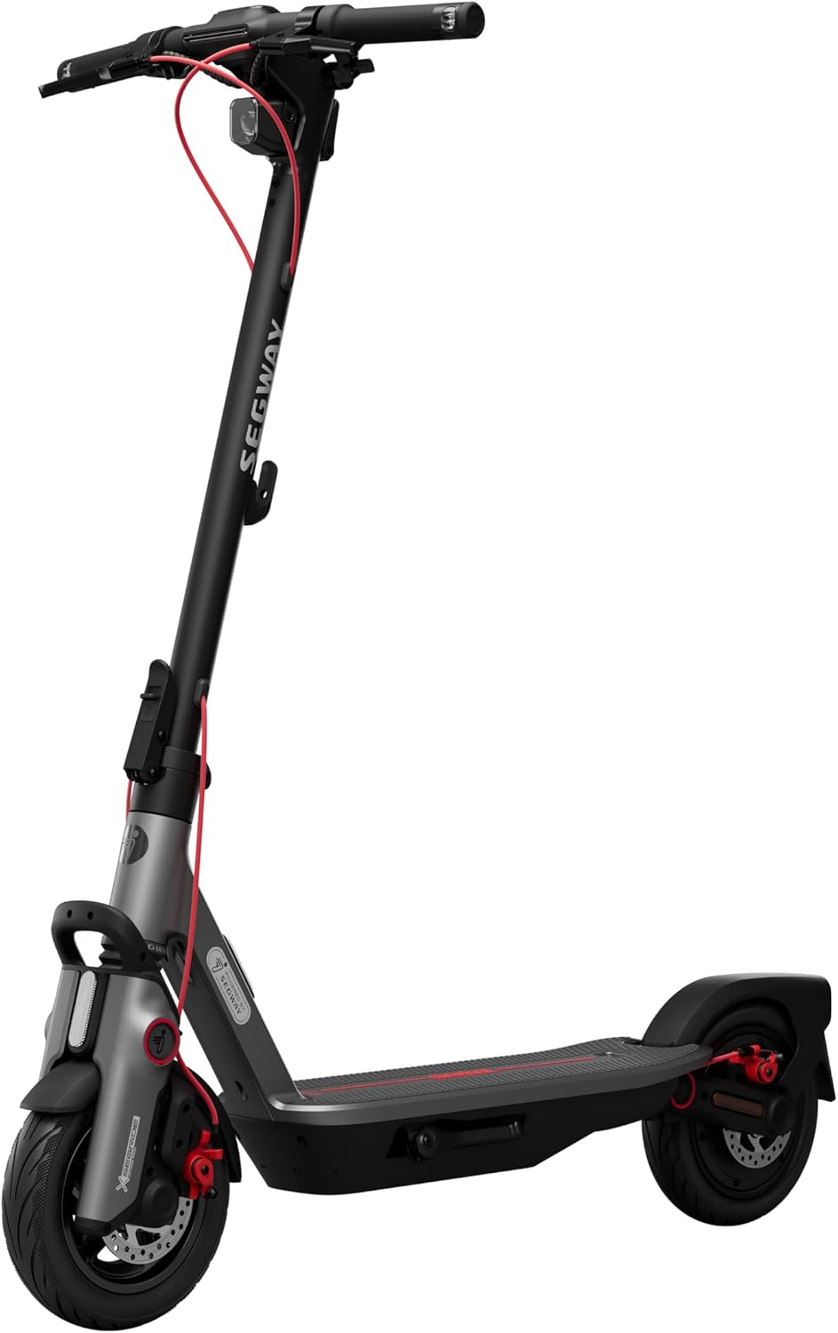 Segway-Ninebot F3 Pro D E-Scooter, bis zu 70 km Reichweite, 10 Zoll selbstabdichtende Luftreifen, Vollfederung, TFT-Display, Apple Find My, faltbar, Schwarz