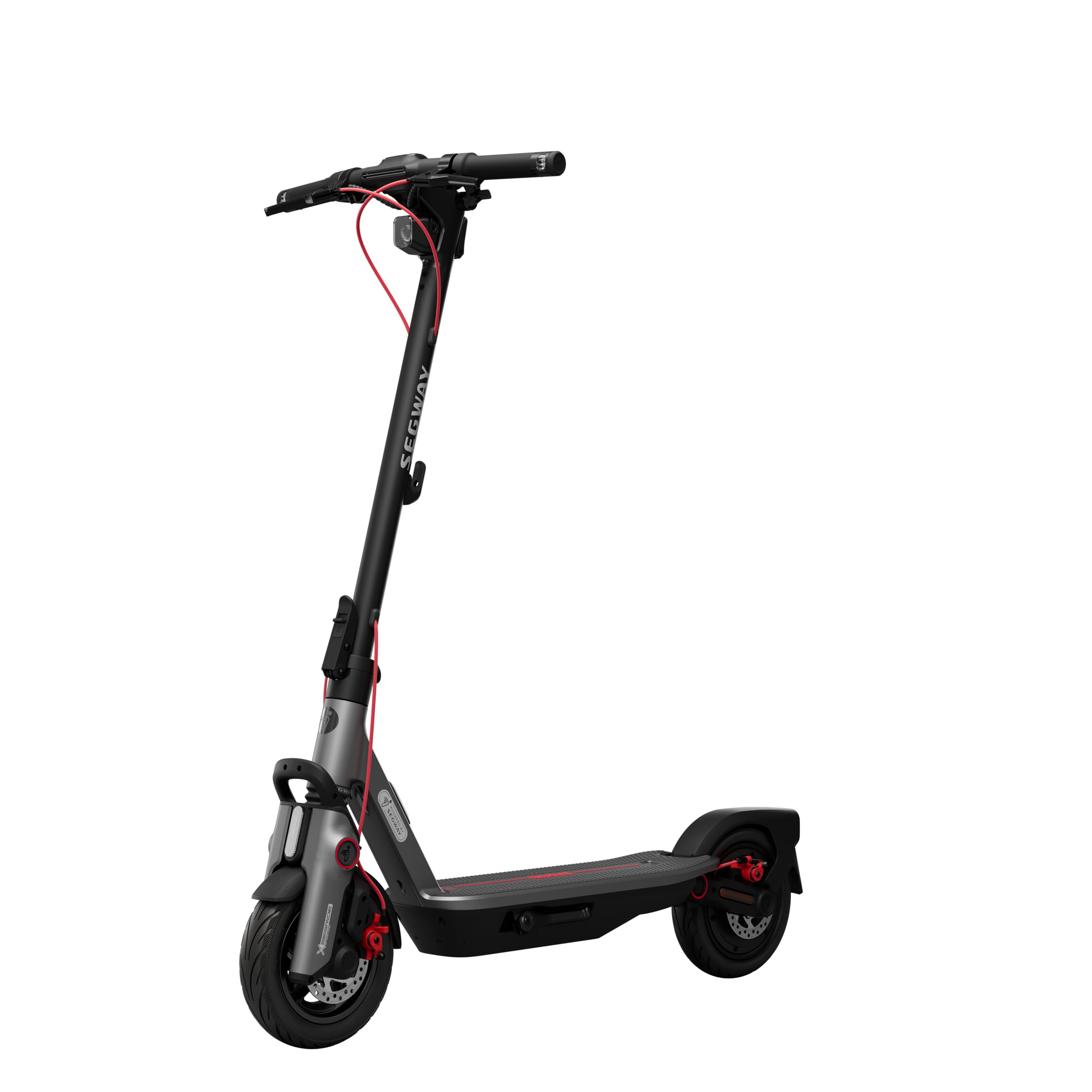 Segway-Ninebot F3 Pro D E-Scooter, bis zu 70 km Reichweite, 10 Zoll selbstabdichtende Luftreifen, Vollfederung, TFT-Display, Apple Find My, faltbar, Schwarz