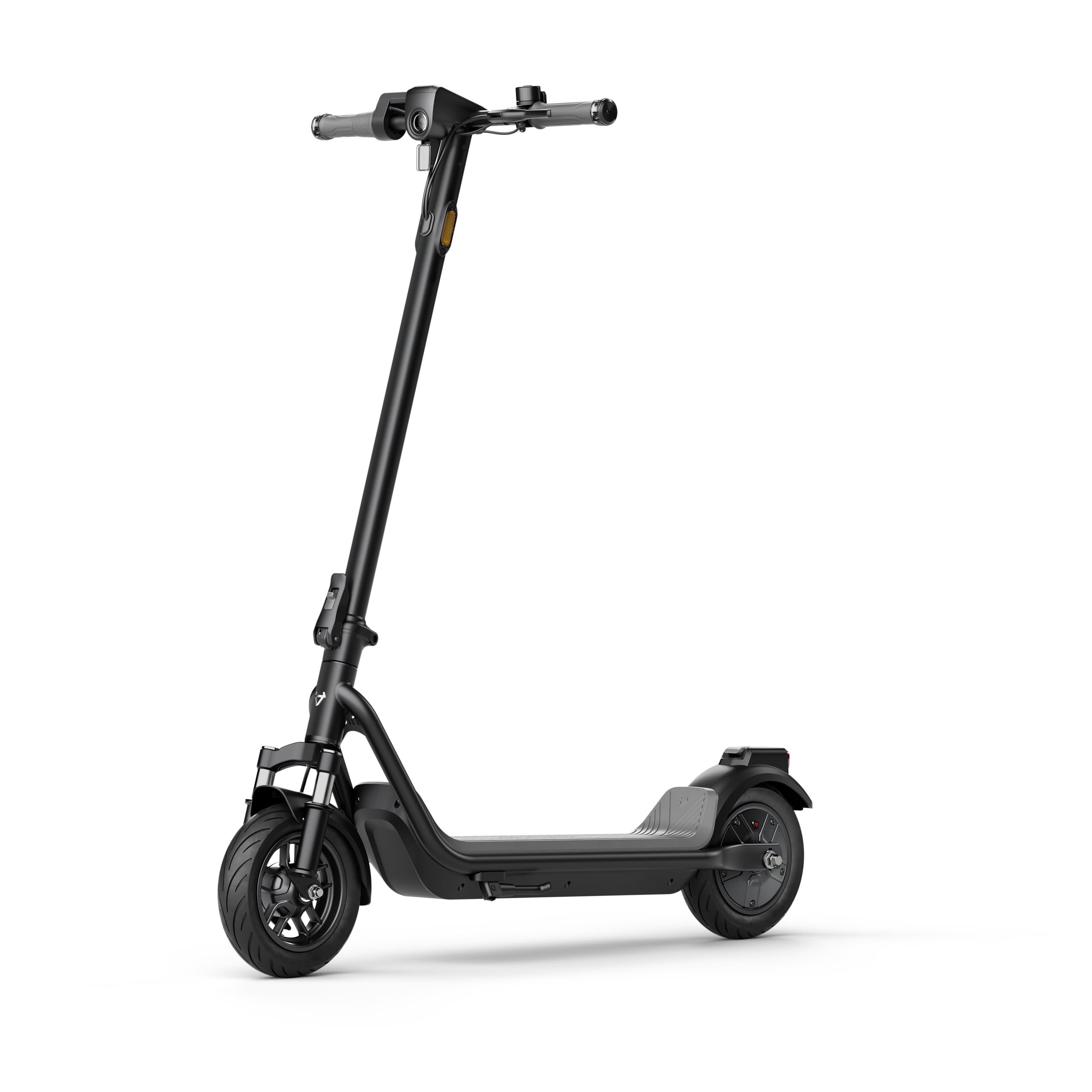 NIU KQi100P E-Scooter mit ABE, bis zu 29 km Reichweite, 300 W Motor, 10 Zoll Luftreifen, hydraulische Vorderradfederung, App-Steuerung, Anthrazit/Schwarz**