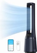 Midea MFP-120i Klingelloser Luftreiniger & Ventilator – H13 HEPA, SensiCool, WiFi, Alexa, 38dB, Blau