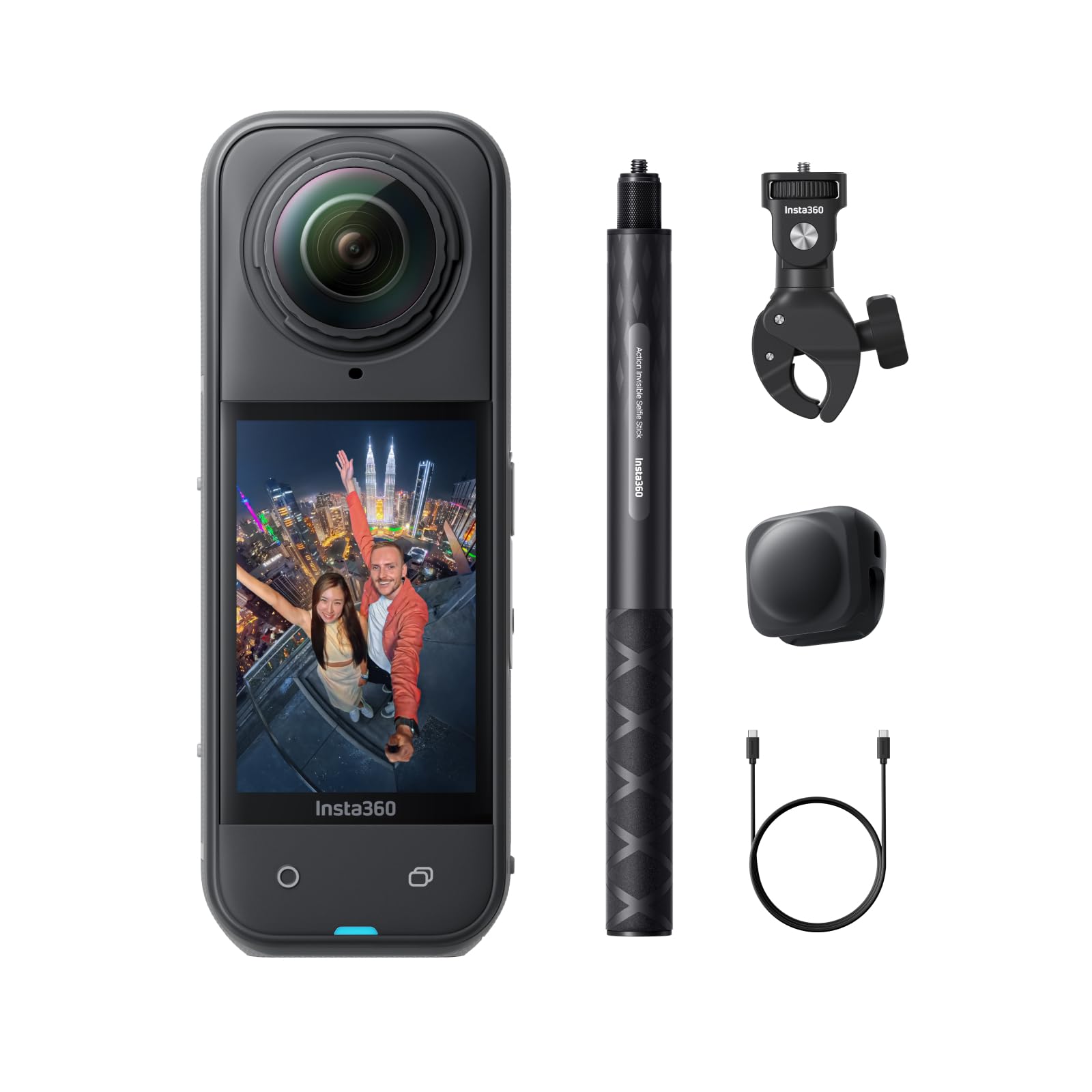 Insta360 X5 Essentials Bundle 360°-Kamera 8K – 2x 1/1.28" Sensor, FlowState, 15m wasserdicht, Schwarz