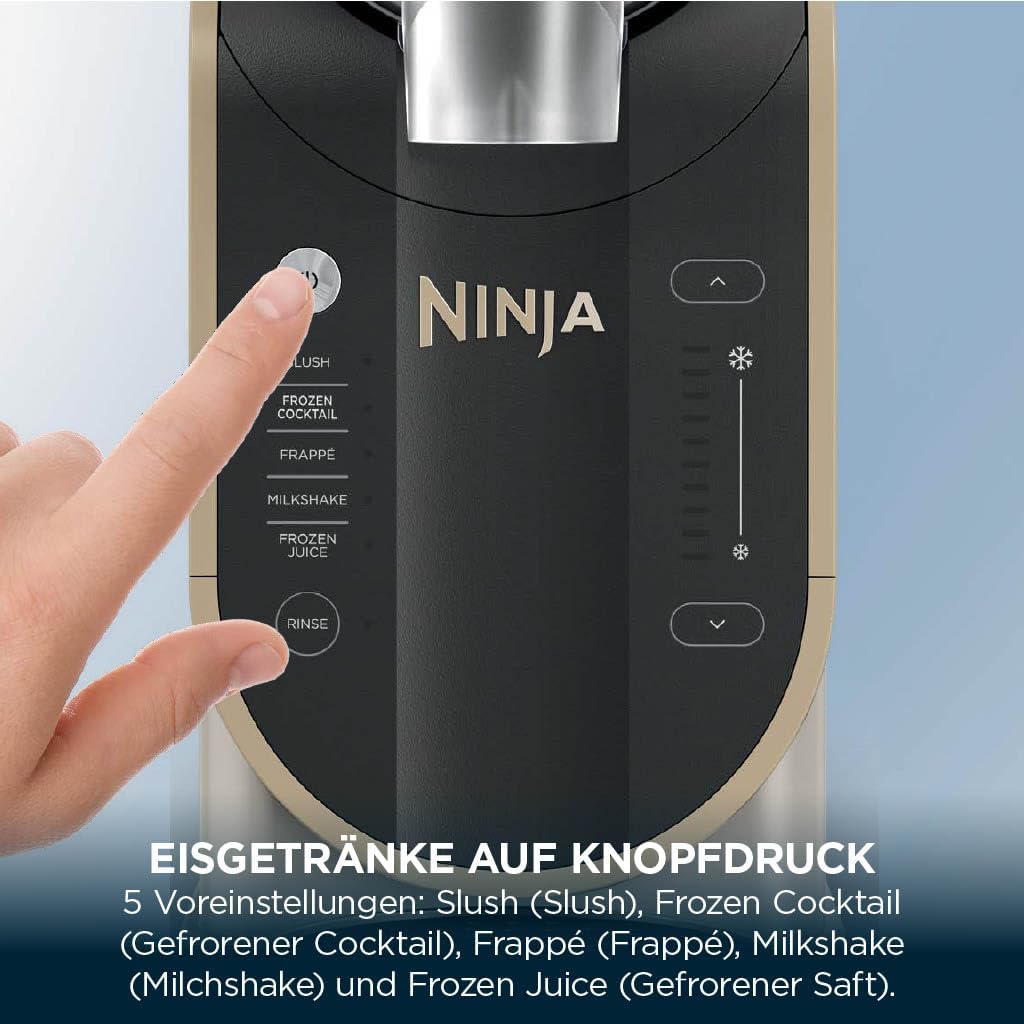 Ninja SLUSHi Slush-Maschine 1,9L Stone Gold | 5 Programme | Gefrorene Getränke Zuhause