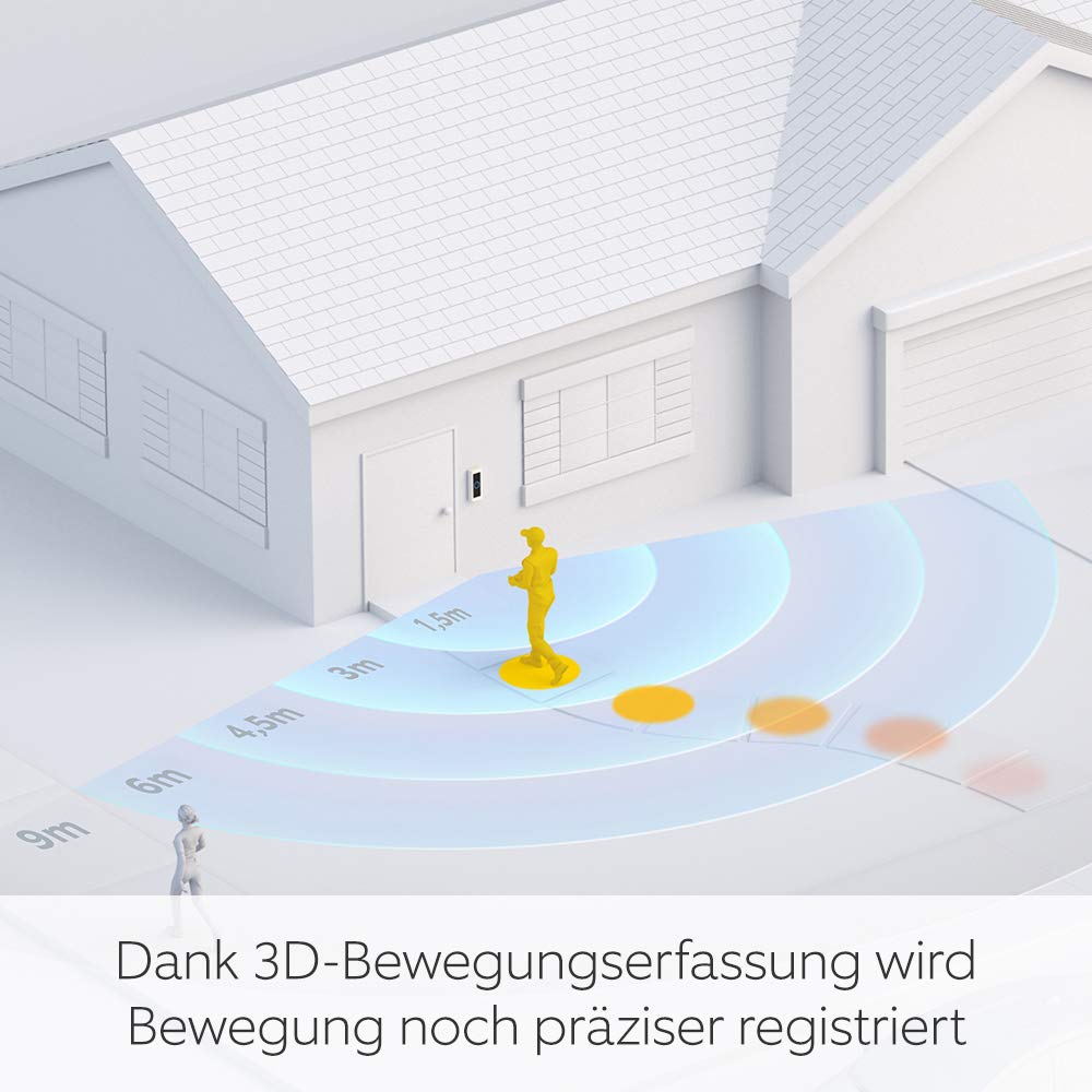 Ring Video Doorbell Pro 2 Videotürklingel, 1536p HD, 3D-Bewegungserkennung, Farb-Nachtsicht, WLAN