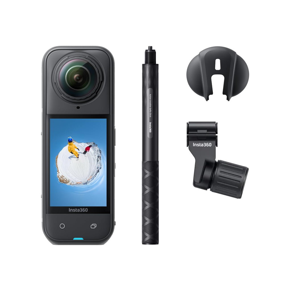 Insta360 X5 Essentials Bundle 360°-Kamera 8K – 2x 1/1.28" Sensor, FlowState, 15m wasserdicht, Schwarz