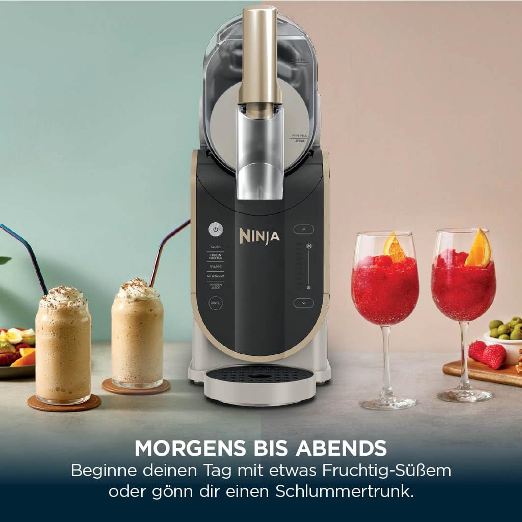 Ninja SLUSHi Slush-Maschine 1,9L Stone Gold | 5 Programme | Gefrorene Getränke Zuhause