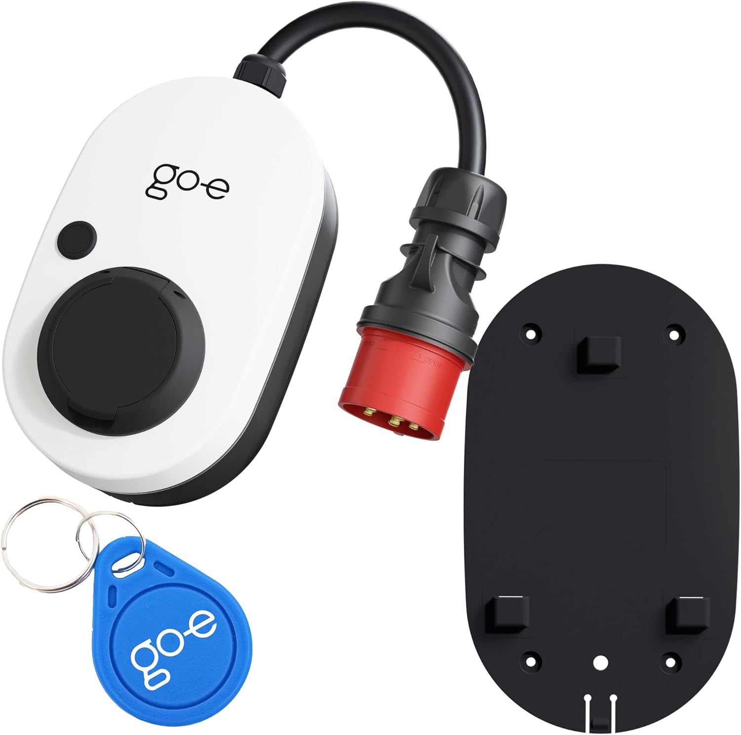 go-e Charger Gemini flex 11kW Wallbox – Typ 2, RFID, App, IPX4, Plug & Play, 400V/16A