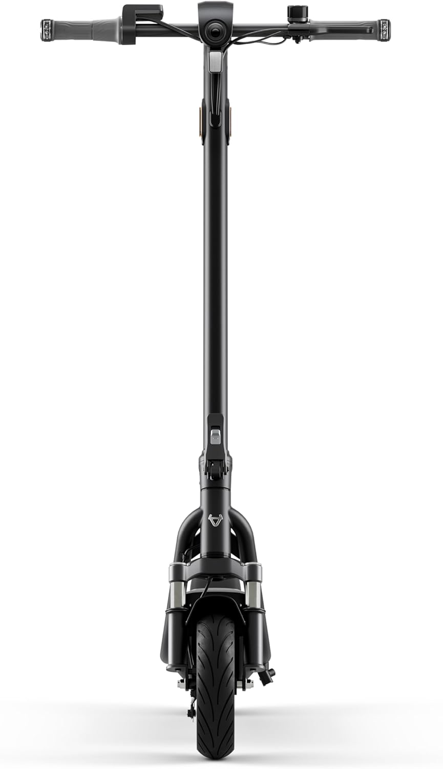 NIU KQi100P E-Scooter mit ABE, bis zu 29 km Reichweite, 300 W Motor, 10 Zoll Luftreifen, hydraulische Vorderradfederung, App-Steuerung, Anthrazit/Schwarz**