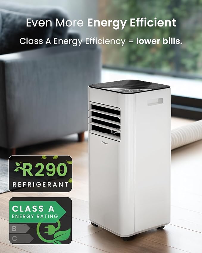 7000 BTU Portable Air Conditioner with Cooling, Dehumidifier, Fan, Sleep Mode & Remote Control
