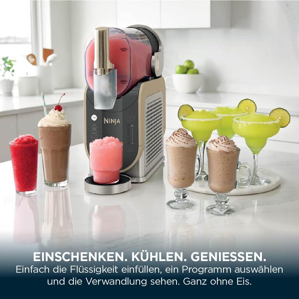 Ninja SLUSHi Slush-Maschine 1,9L Stone Gold | 5 Programme | Gefrorene Getränke Zuhause