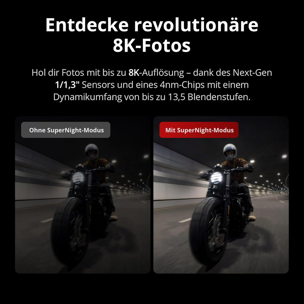 DJI Osmo Action 5 Pro Standard Combo 4K Actionkamera – 1/1.3" Sensor, 4h Akku, OLED, 360° HorizonSteady