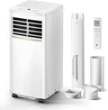 4-in-1 Mobile Air Conditioner, 7000 BTU Mobile Air Conditioner with Cooling, Air Circulation, Dehumidification, Portable Air Conditioner with Remote Control, Exhaust Hose, Sleep Mode, 2.1 kW for Rooms