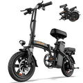 URLIFE F1L Klapp-E-Bike 250W – 48V/7,5Ah, 60km, Pedelec, IP54, Dual-Federung, 14", Schwarz
