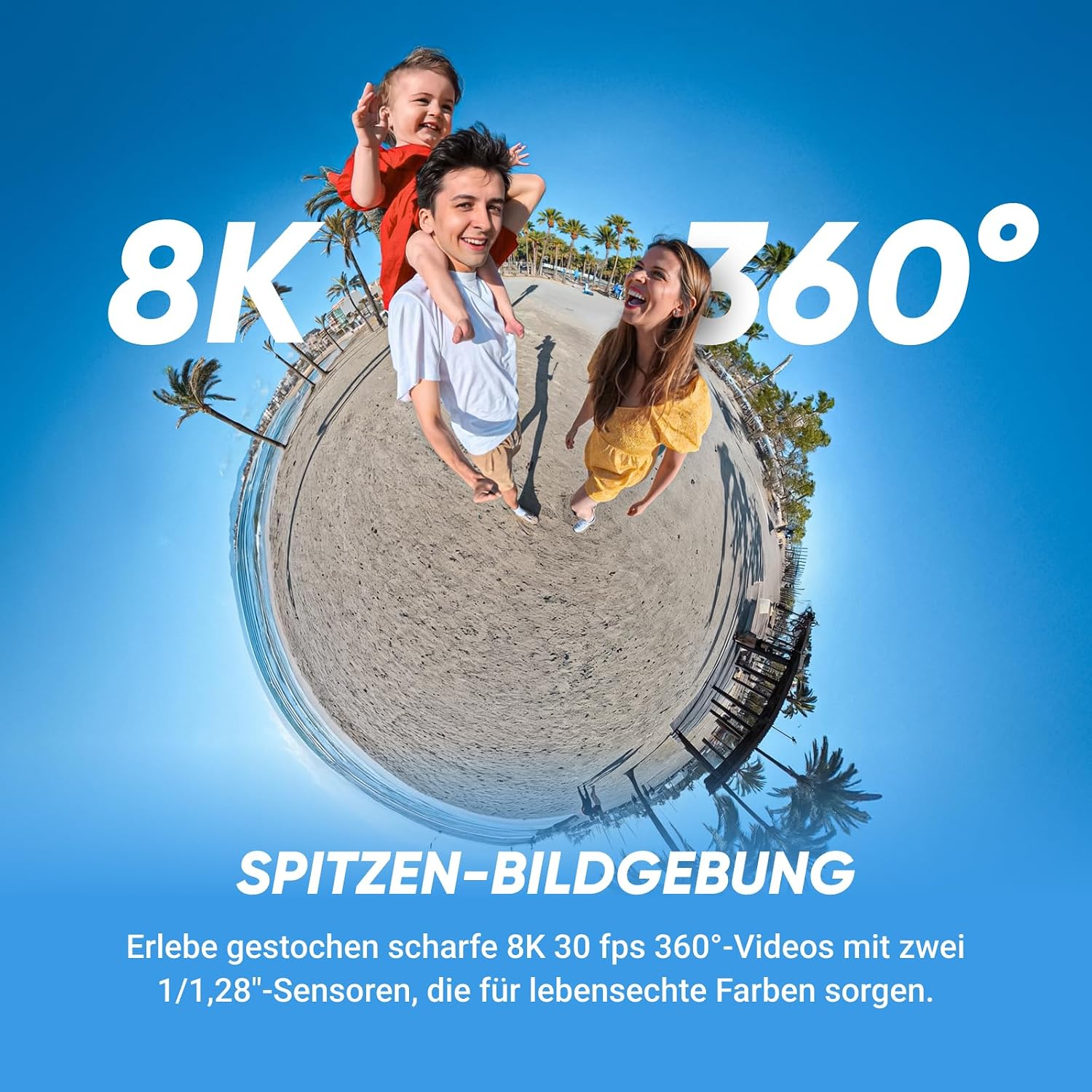 Insta360 X5 Essentials Bundle 360°-Kamera 8K – 2x 1/1.28" Sensor, FlowState, 15m wasserdicht, Schwarz