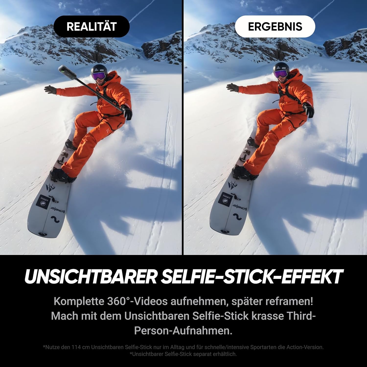 Insta360 X5 Essentials Bundle 360°-Kamera 8K – 2x 1/1.28" Sensor, FlowState, 15m wasserdicht, Schwarz