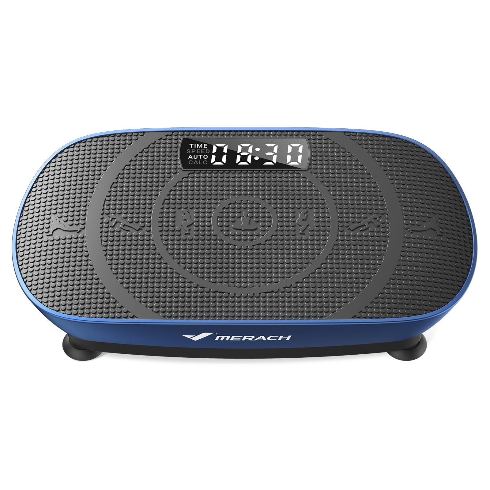 MERACH MR-2398 Slim Vibrationsplatte – 10 Stufen, <40 dB, 136kg, LED-Display, Fernbedienung, Grau