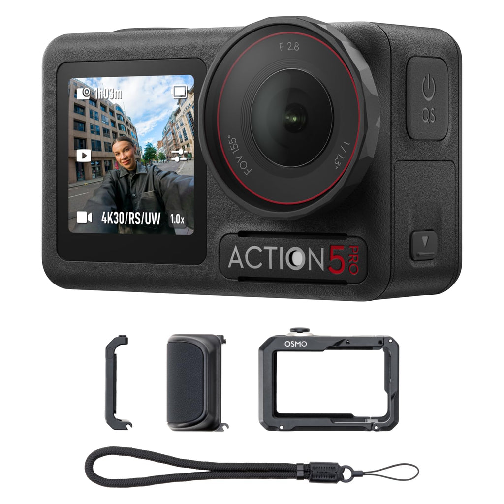 DJI Osmo Action 5 Pro Standard Combo 4K Actionkamera – 1/1.3" Sensor, 4h Akku, OLED, 360° HorizonSteady
