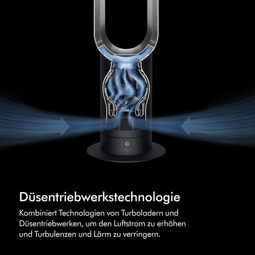 Dyson AM07 Turmventilator klingenlos 100,7 cm – 10 Stufen, Air Multiplier, Fernbedienung, Weiß