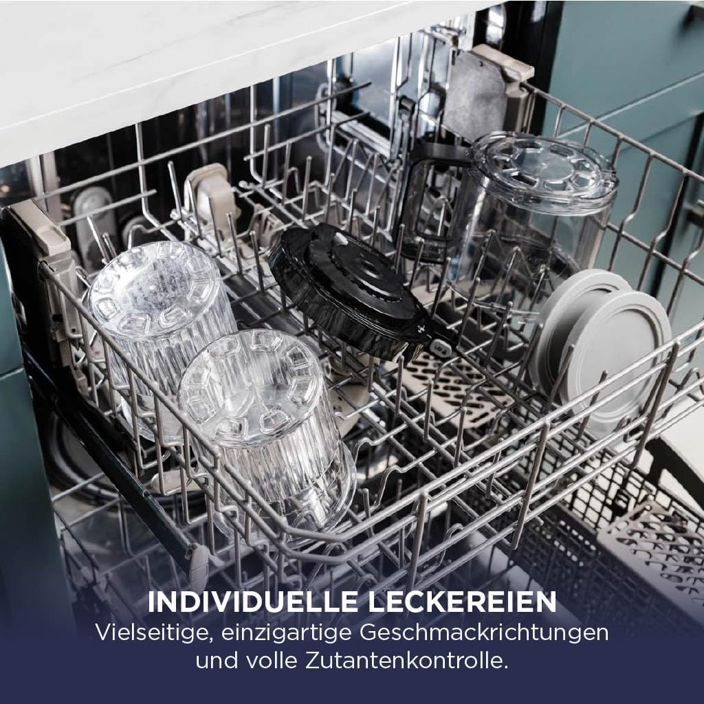 Ninja NC502EU CREAMi Deluxe Eismaschine 2x710ml – 10 Programme, Dual-Motor, Stone Gold