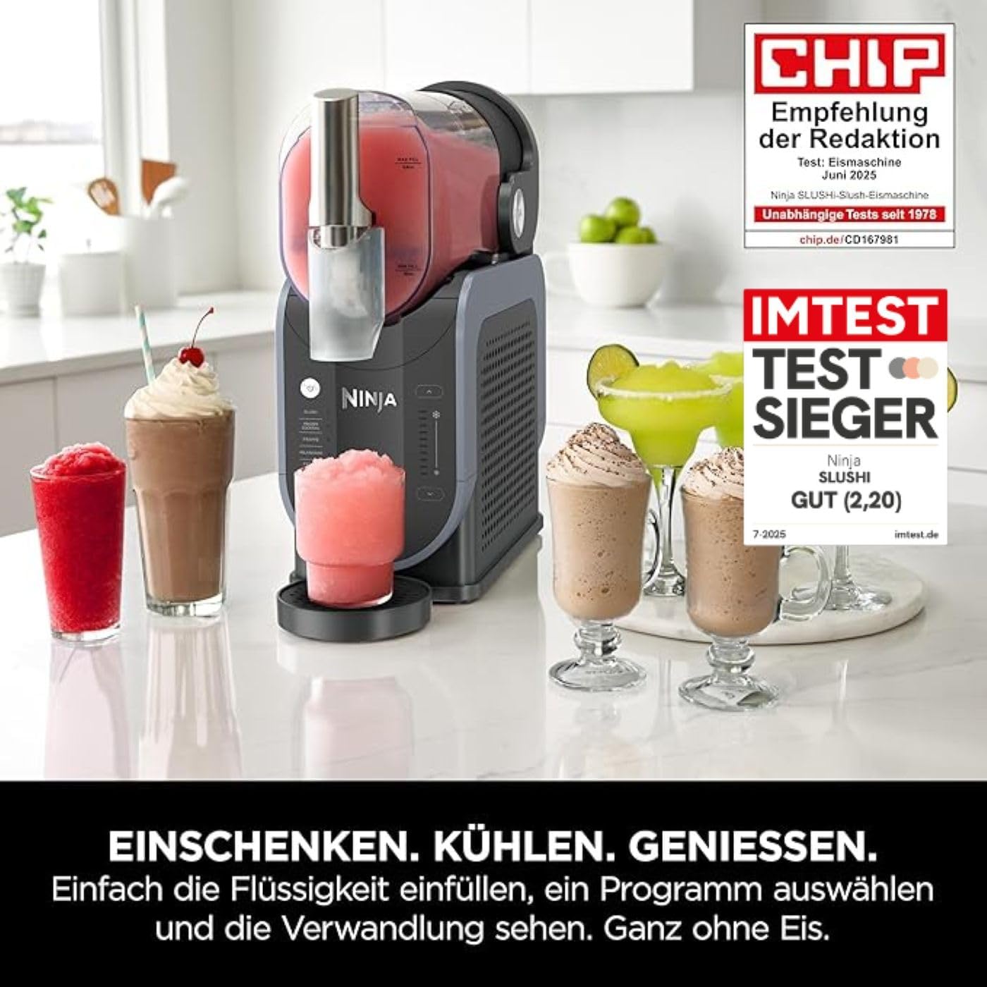 Ninja FS301EUTG SLUSHi Maschine 1,9 L – 5 Programme, Rapid Chill, WhisperChill Kompressor, Grün
