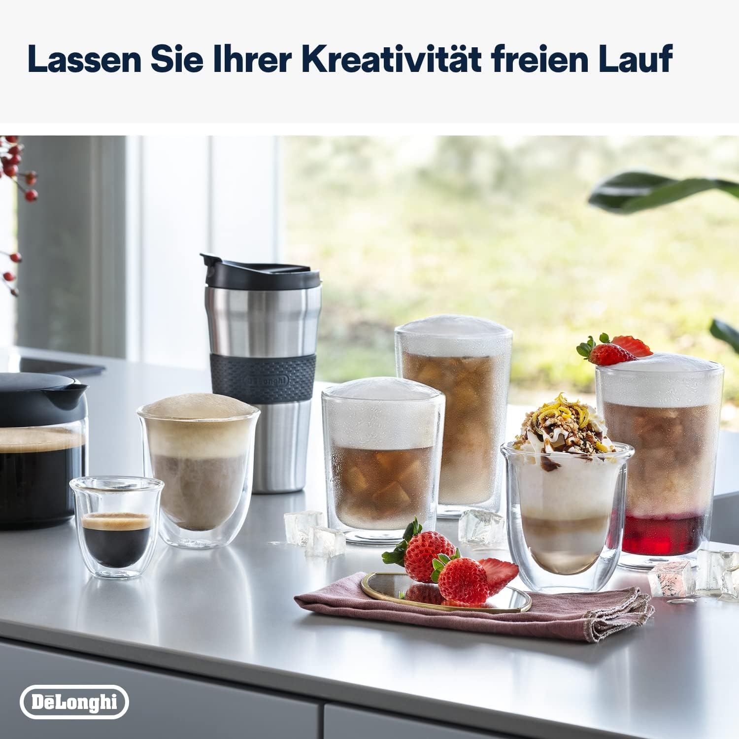 De'Longhi Eletta Explore ECAM452.57.G Kaffeevollautomat – 40+ Getränke, LatteCrema Hot & Cool, TFT, Grau
