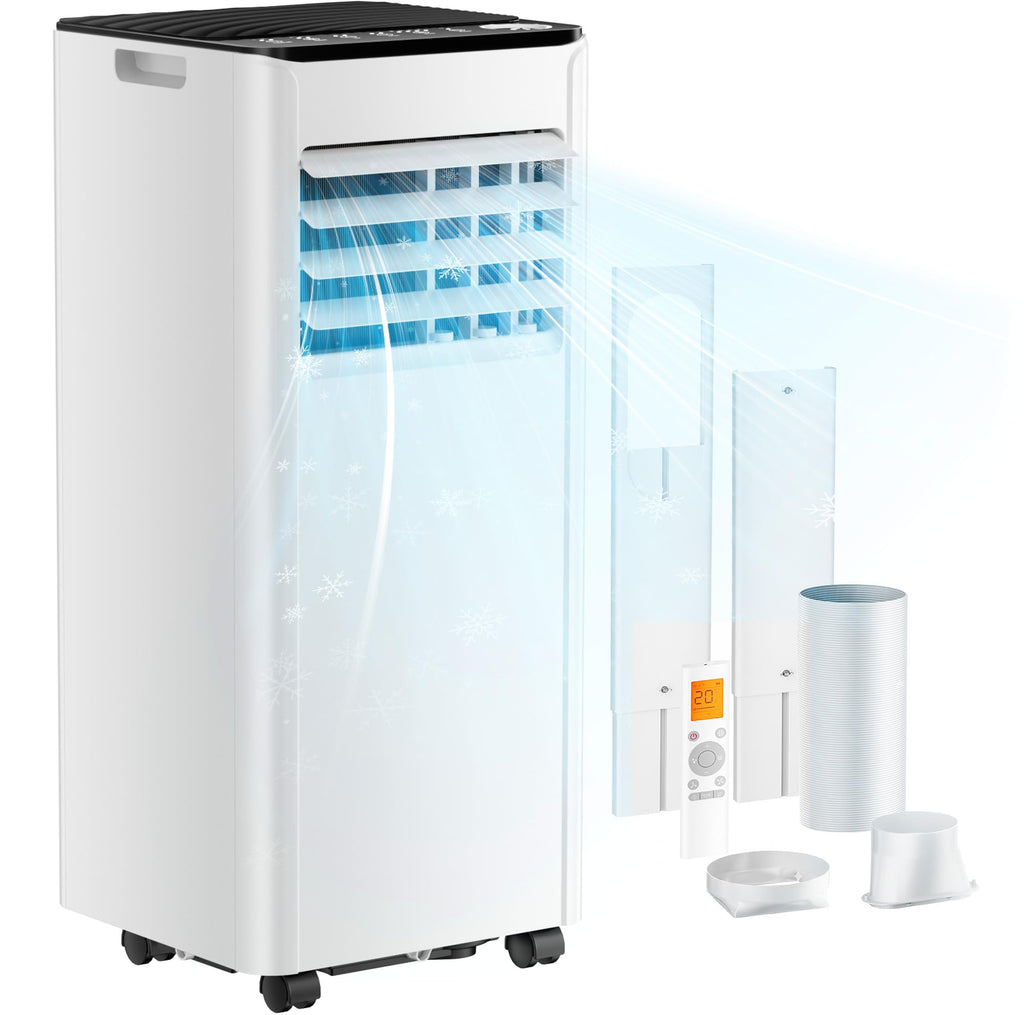 EUHOMY OL-A016FF26N2 Mobiles Klimagerät 9.000 BTU – 4-in-1, R290, EEK A, GMCC, 25m², Weiß