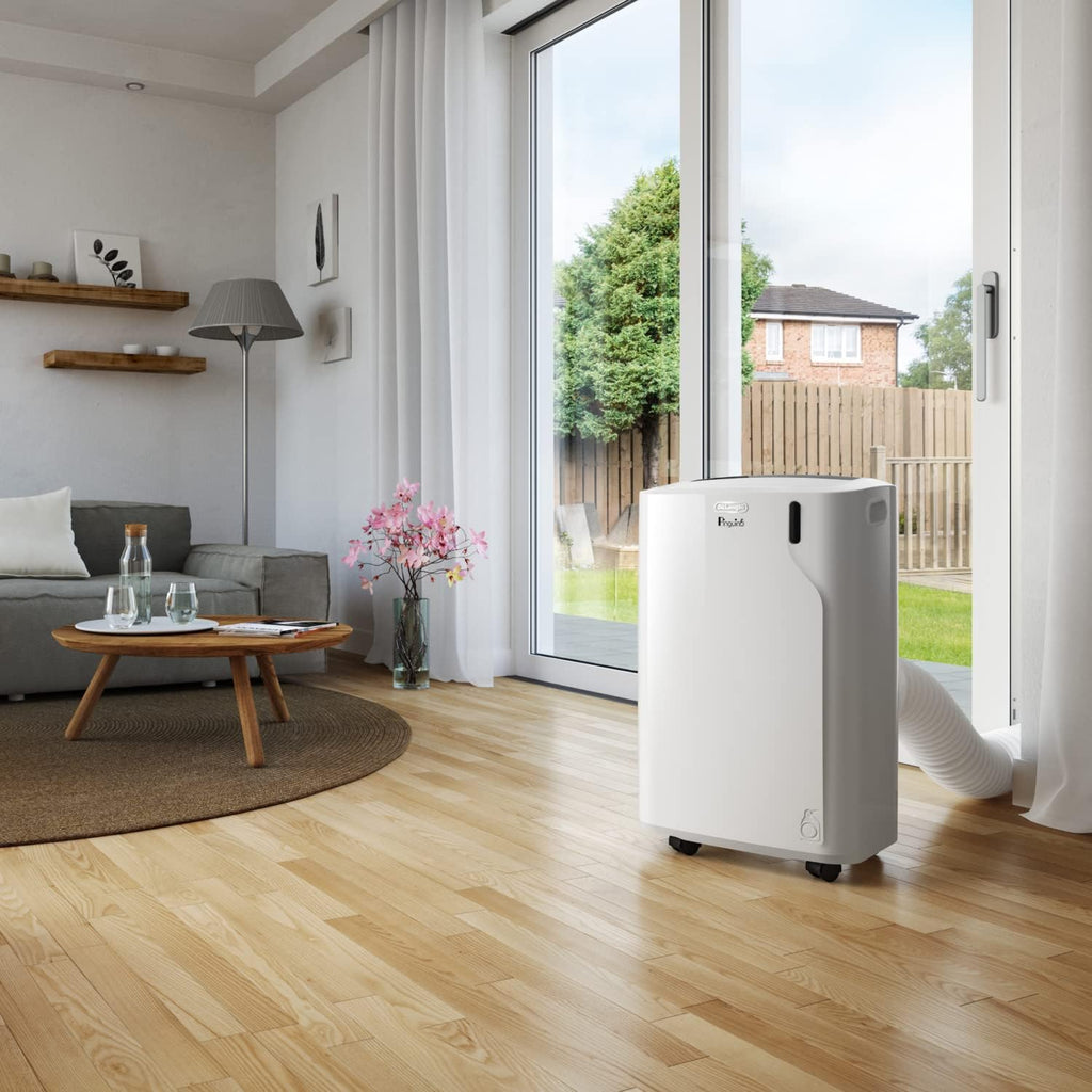 De'Longhi Penguin PAC EM82 Eco Mobiles Klimagerät 2,4kW – R290, EEK A, SEER 16, Staubfilter, Weiß
