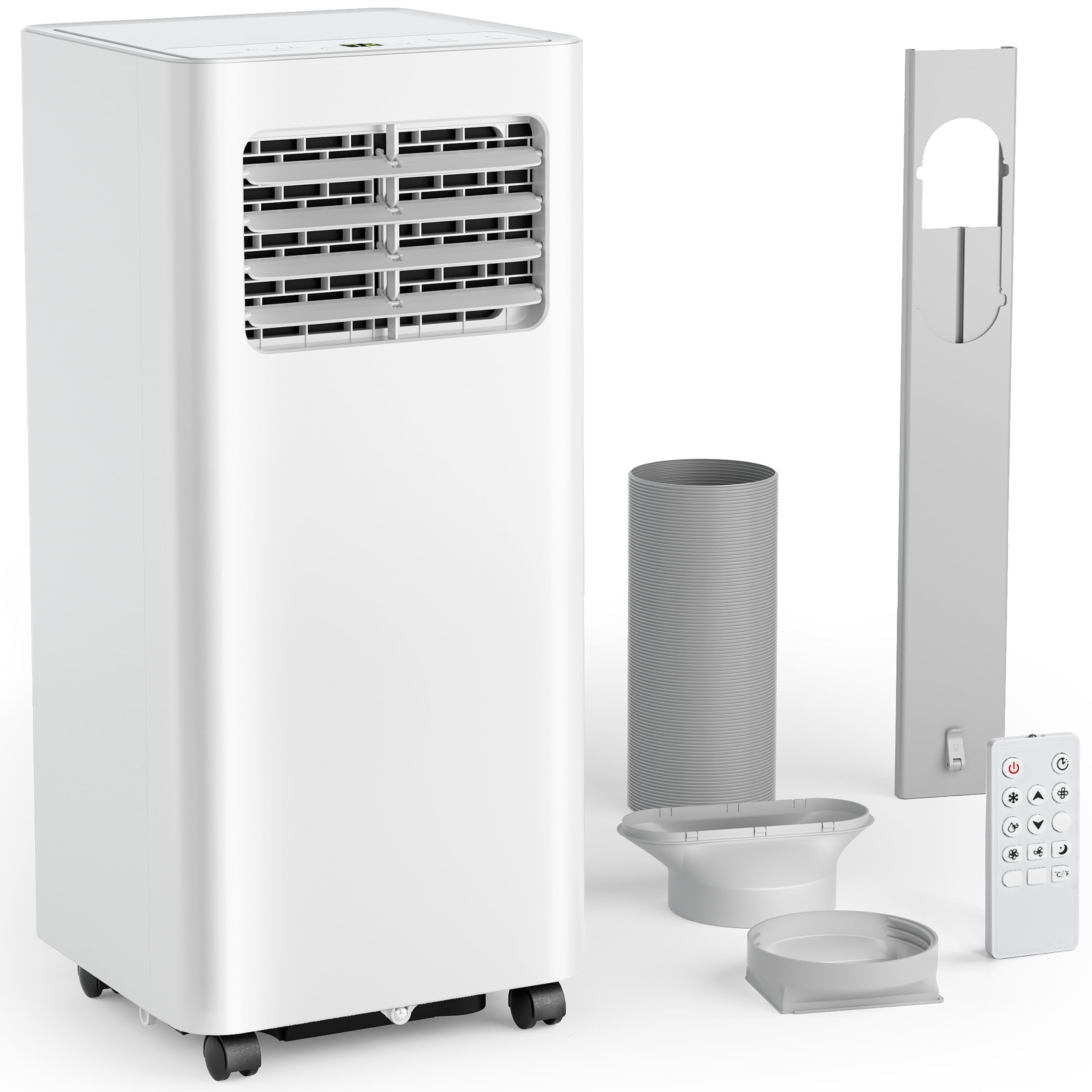 9000 BTU Portable Air Conditioner with Cooling, Dehumidifier, Fan, Sleep Mode & Remote Control