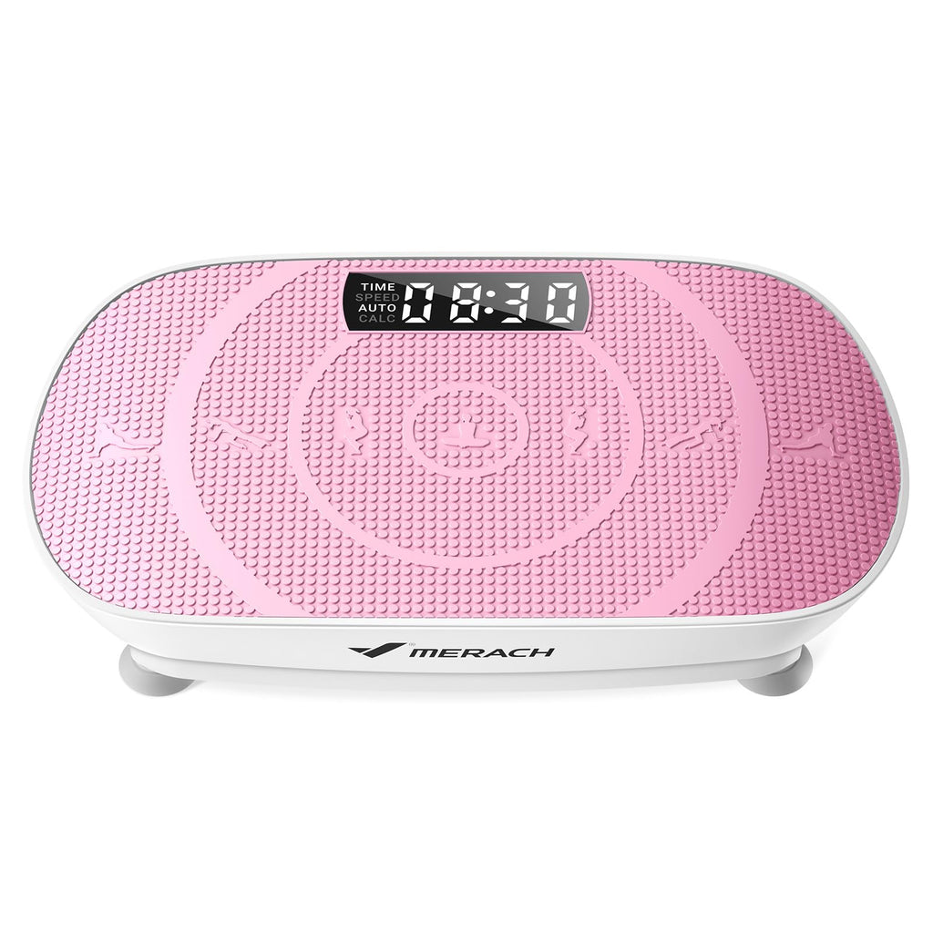 MERACH MR-2398 Slim Vibrationsplatte – 10 Stufen, <40 dB, 136kg, LED-Display, Fernbedienung, Grau