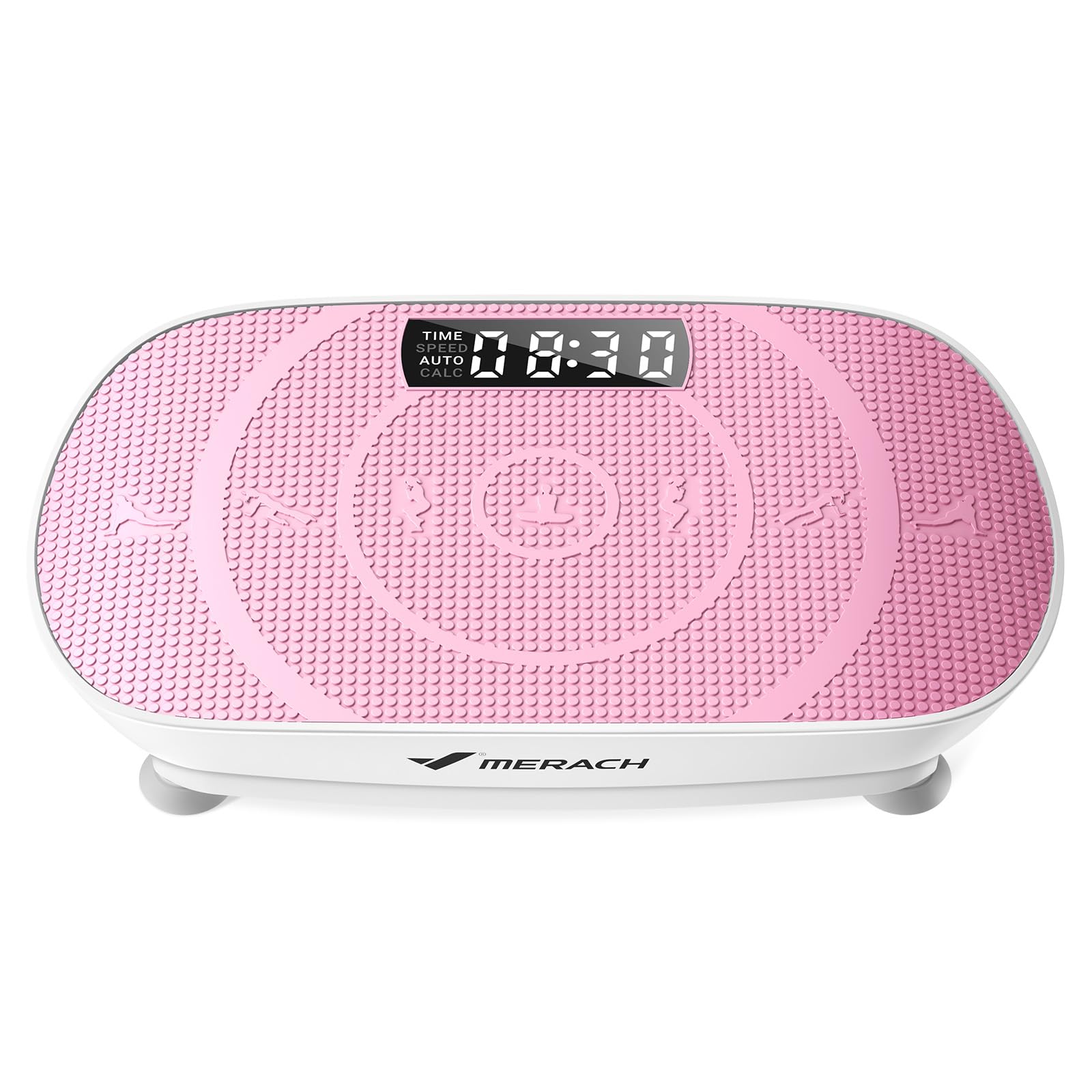 MERACH MR-2398 Slim Vibrationsplatte – 10 Stufen, <40 dB, 136kg, LED-Display, Fernbedienung, Grau