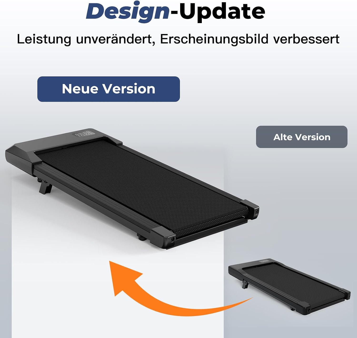 Superun WP06 Laufband 6% Neigung – 16,8 km/h, 136kg, 2,5 PS, KI-Training, App, 40x90cm, Schwarz