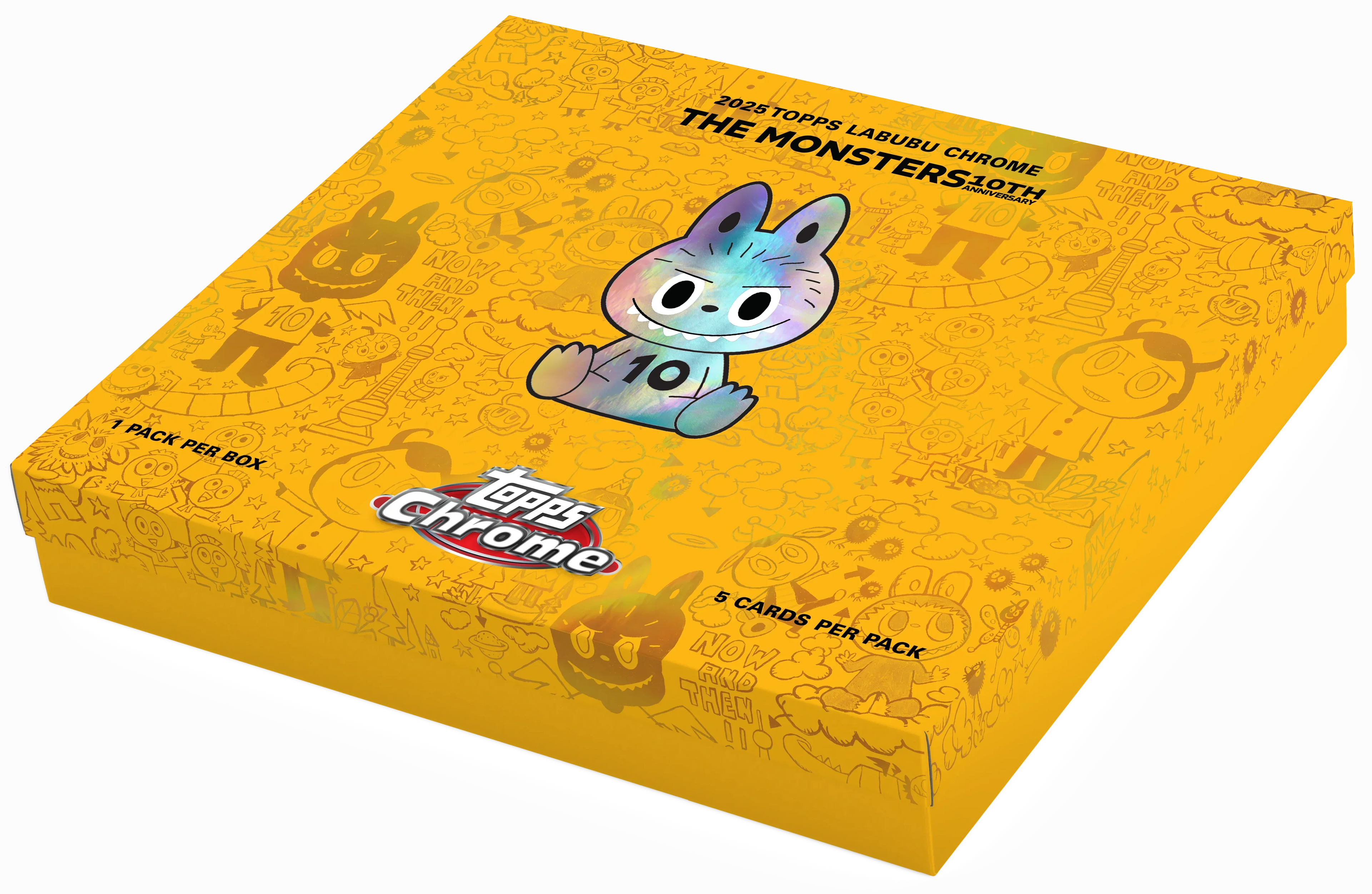 2025 Topps Chrome Labubu 10th Anniversary Box