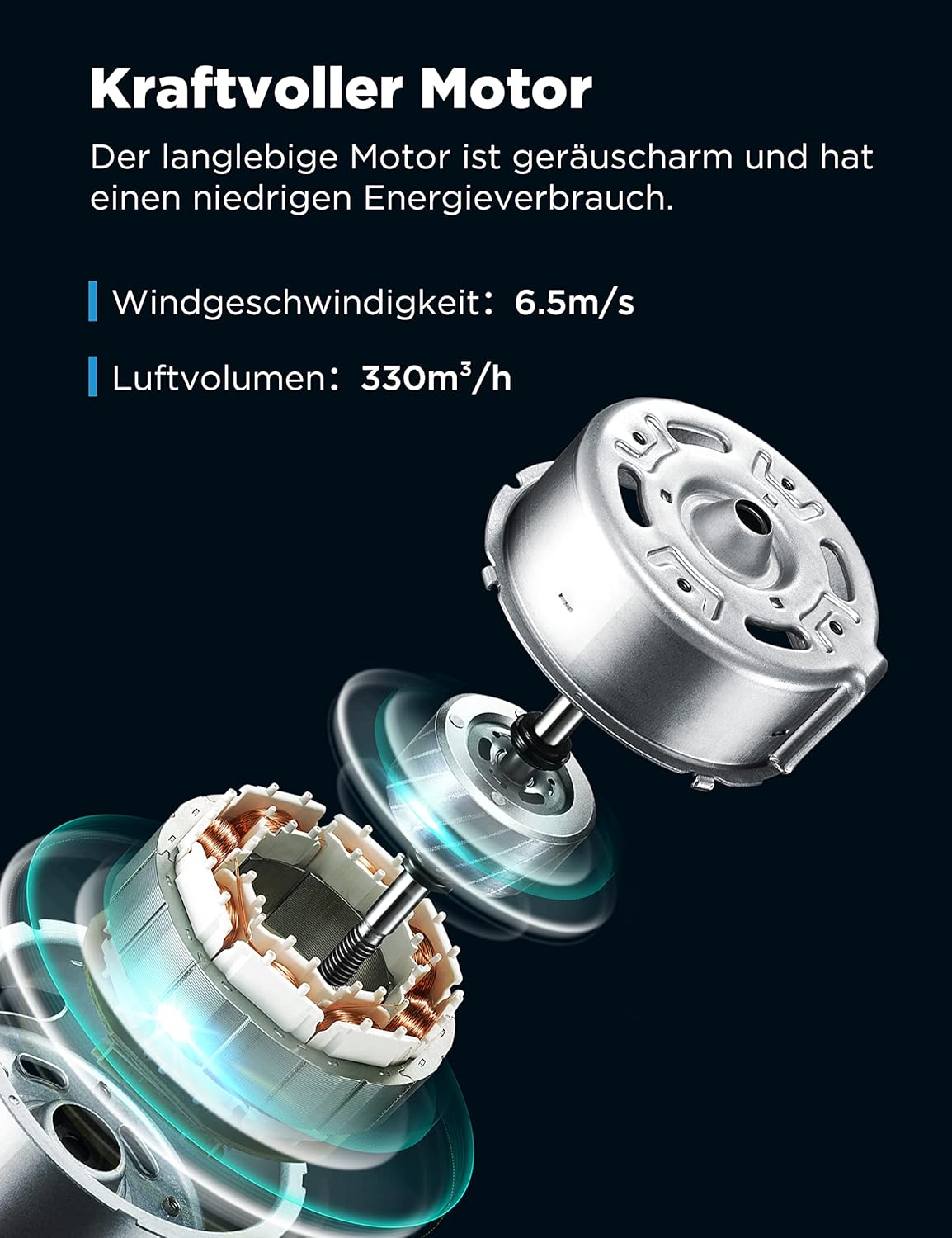 Midea AC100-20ARB Luftkühler 4-in-1 – 5L Wassertank, 3 Modi, Fernbedienung, 55W, Weiß