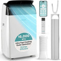 SereneLife Portable Air Conditioner 16000 BTU with WiFi, Portable AC Air Conditioning Unit, 3-in-1 with Cooling, Fan & Dehumidifier Modes, Self-Evaporating & Sleep Mode for Large Rooms & Home Office