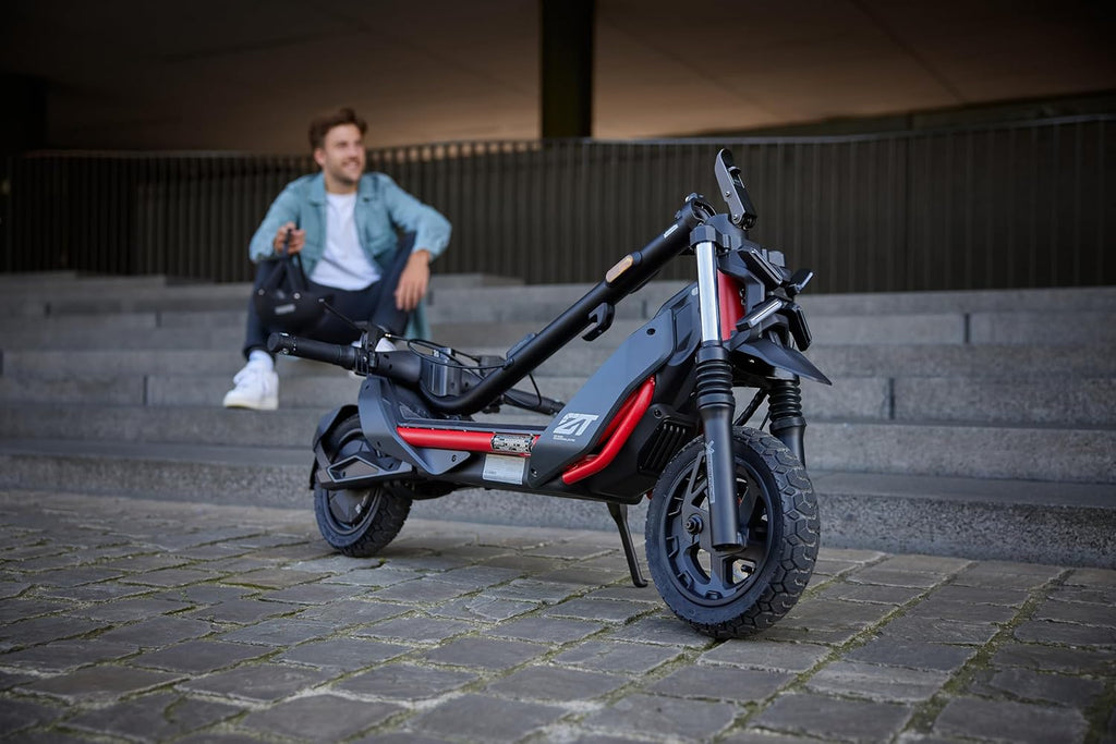 Segway-Ninebot ZT3 Pro D E-Scooter, bis zu 70 km Reichweite, 11 Zoll Offroad-Reifen, Vollfederung, Flash Charge, Apple Find My, faltbar, Schwarz**
